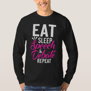 Essen Schlafgespräch Wiederholung Motivierend Zita T-Shirt