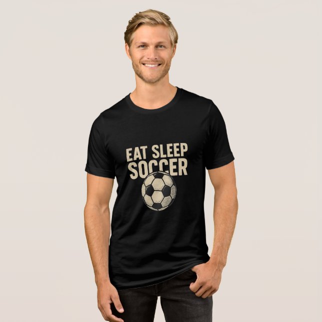 Essen Schlafsoccer Wiederholung T - Shirt (Vorderseite voll)