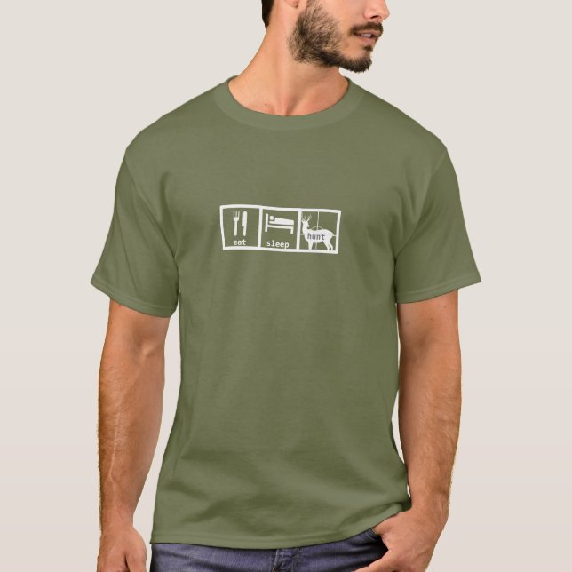 Essen Schlafsuche T-Shirt (Vorderseite)