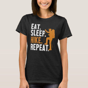 Essen Schlafwanderung Wiederholung Outdoor Wander T-Shirt