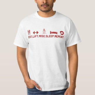 Essen Sie Aufzug-die verschiedene T-Shirt