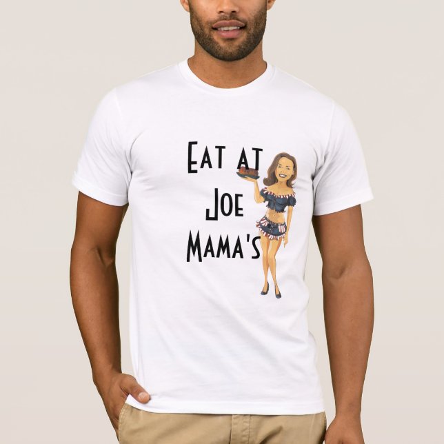 Essen Sie bei Funny T-Shirt Joe-Mutter (Vorderseite)