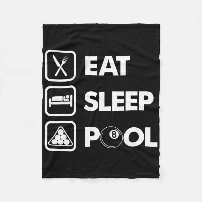 Essen Sie Billardmeisterschaft Fleecedecke (Vorderseite)