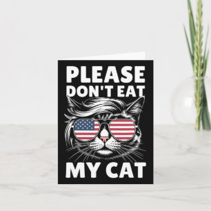Essen Sie bitte nicht meine Katze Funny Strange Ne Karte