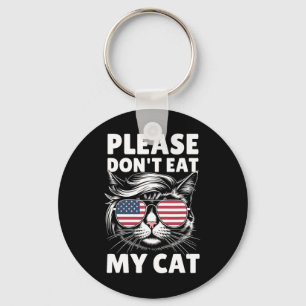 Essen Sie bitte nicht meine Katze Funny Strange Ne Schlüsselanhänger