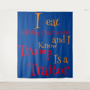 Essen Sie Charcuterie und wissen, dass Trump ein V Wandteppich