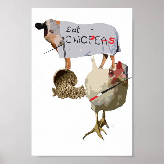 Essen Sie Chickpeas-Plakat Poster (Vorne)