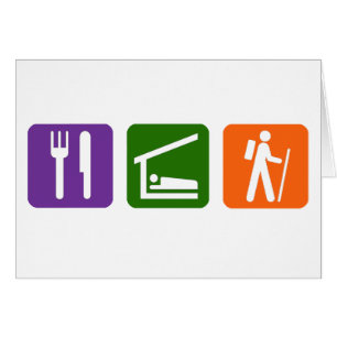 Essen Sie das Schlaf-Wandern