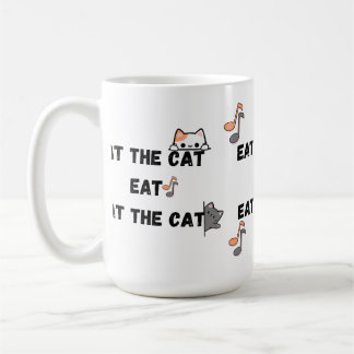 Essen Sie den Cat Funny Kaffeetasse