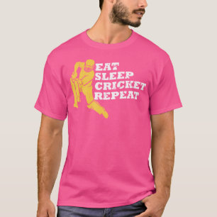 Essen Sie den Cricket-Cricket-Cricket-Cricket-Cric T-Shirt