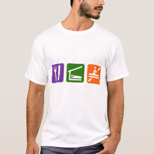 Essen Sie den Kayaking Schlaf T-Shirt