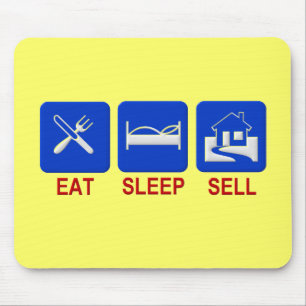 Essen Sie den klaren Schlaf-Verkauf Mousepad