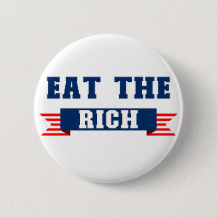 Essen Sie den reichen Anti-Trump-Oligarchen USA Po Button