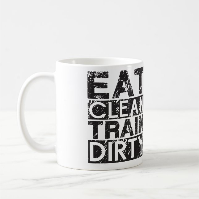 Essen Sie den sauberen schmutzigen Zug Tasse (Links)