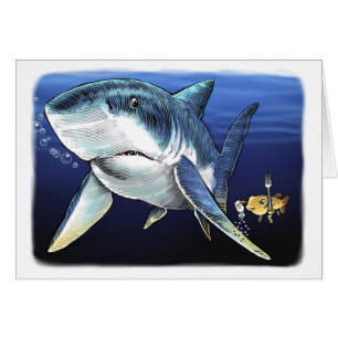 Essen Sie die Haifisch-Karte