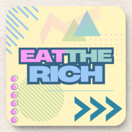 Essen Sie die reichen 90er Jahre Vibe-Untersetzer Getränkeuntersetzer