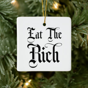 Essen Sie die Reichen Keramikornament