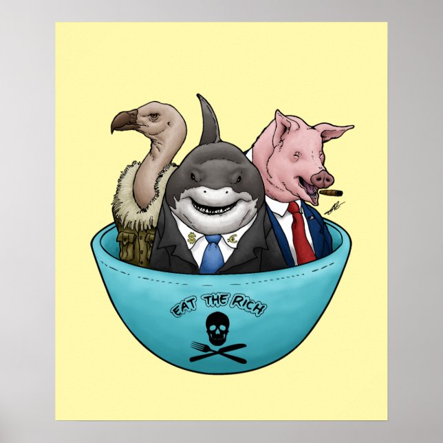 Essen Sie die Reichen! Poster (Vorne)