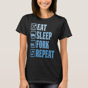 Essen Sie die Schlafgabel, um den Stapler des Betr T-Shirt