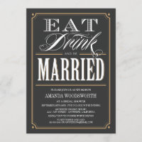Essen Sie Drink und seien Sie Verheiratet Bridal D