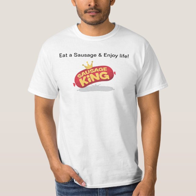 Essen Sie eine Wurst T-Shirt (Vorderseite)