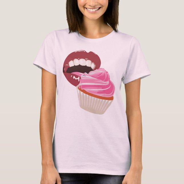 Essen Sie einen kleinen Kuchen T-Shirt (Vorderseite)