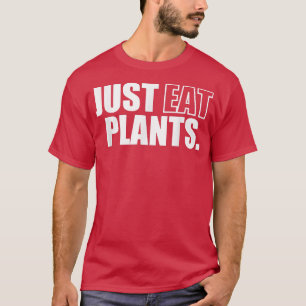 Essen Sie einfach Pflanze, Pflanze basiert Vegan v T-Shirt