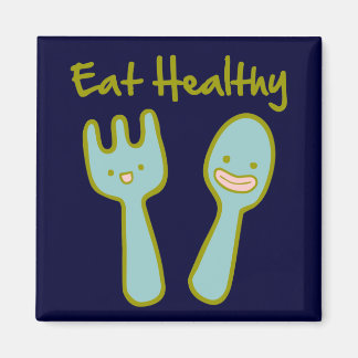 Essen Sie gesunde Doodle Art Magnet