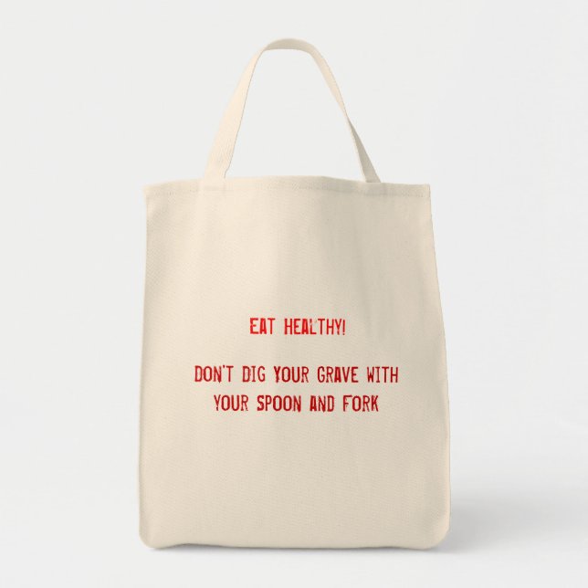 Essen Sie gesunde Tasche Tasche (Vorne)