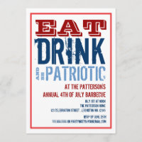 Essen Sie, Getränk u. seien Sie patriotisches 4.