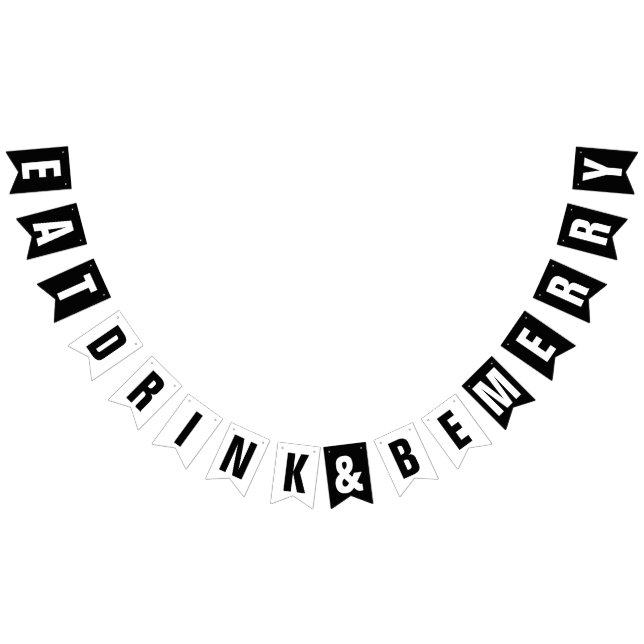 ESSEN SIE GETRÄNK UND SEIN SIE NUR WEDEN PARTY DEC WIMPELKETTE (Alle)