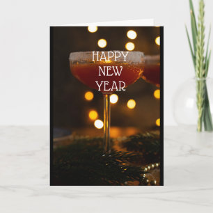 ESSEN SIE GETRÄNK UND SEIN SIE SEHR NUR EINE NEUJA FEIERTAGSKARTE