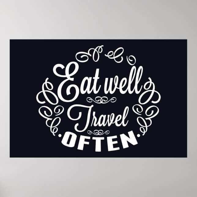 Essen Sie gut Reise häufig Poster (Vorne)