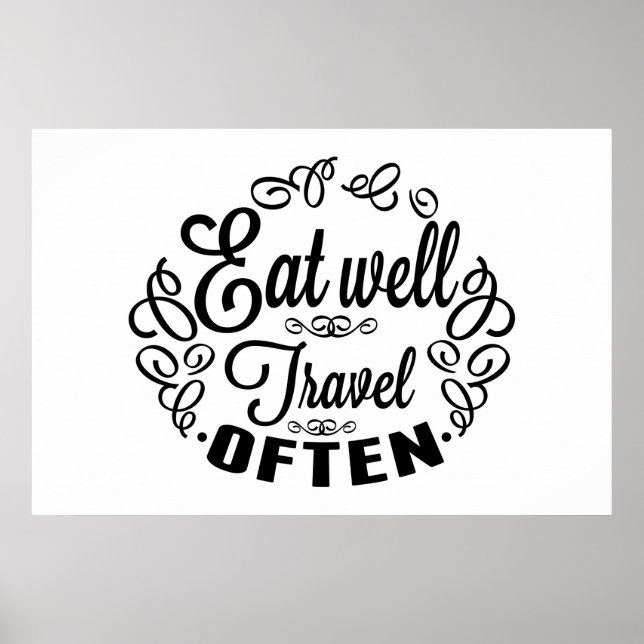 Essen Sie gut Reise häufig Poster (Vorne)