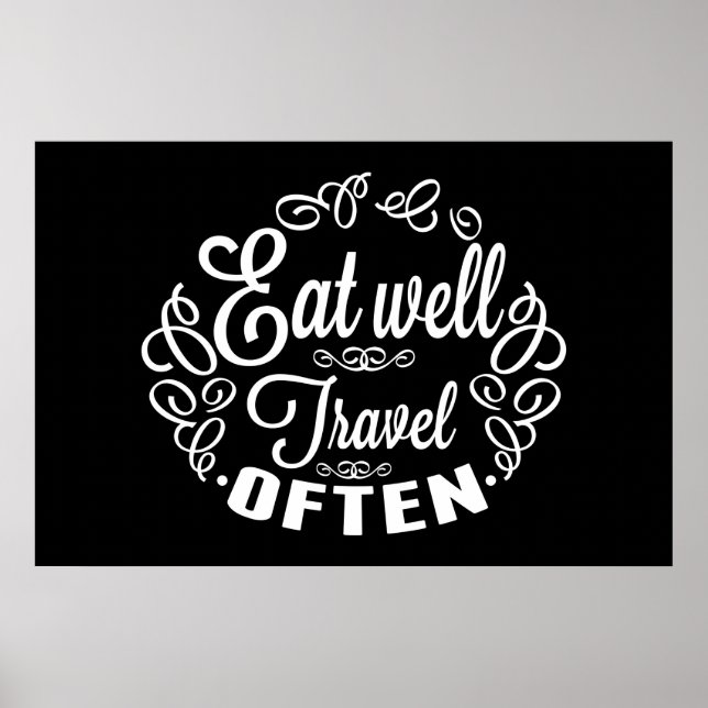 Essen Sie gut Reise häufig Poster (Vorne)