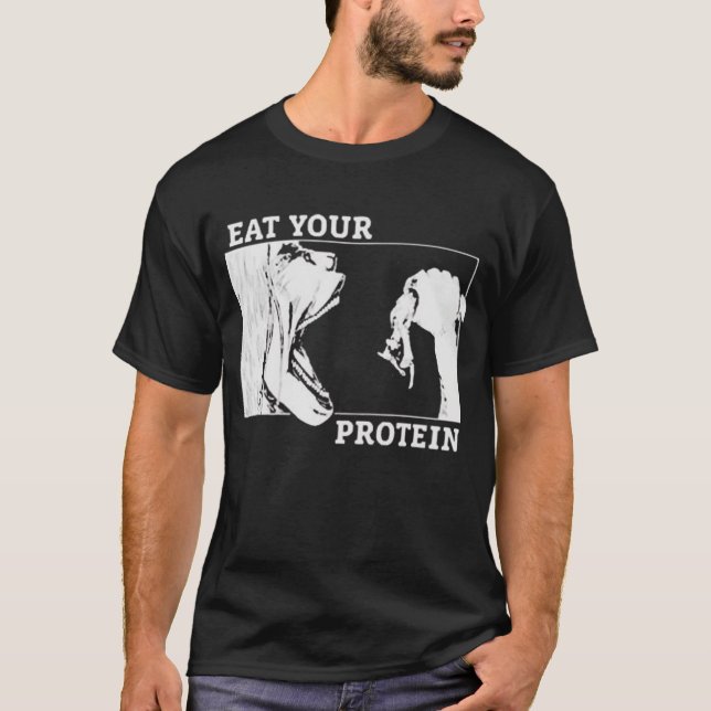 Essen Sie Ihr Protein Aot T-Shirt (Vorderseite)