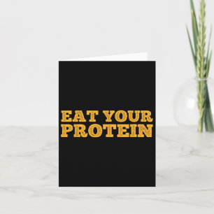 Essen Sie Ihr Protein Protein Protein Muskel Gebäu Karte