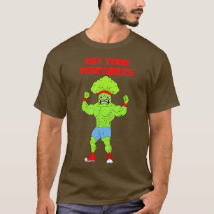 Essen Sie Ihre Gemüse Broccoli Weightlift GYM Str. T-Shirt