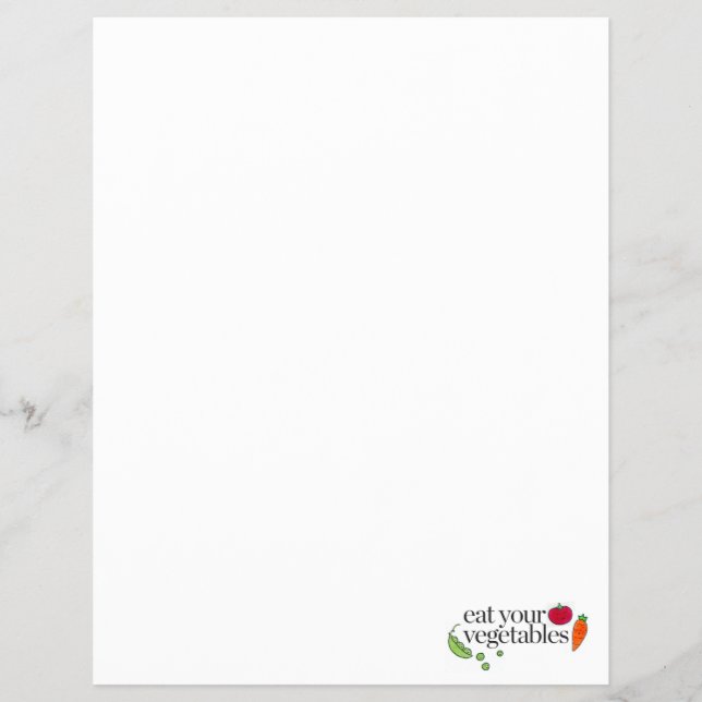 Essen Sie Ihre Gemüse Flyer (Vorne)