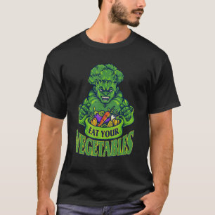 Essen Sie Ihre Gemüse Welt Vegetarier Tag Brocoli T-Shirt