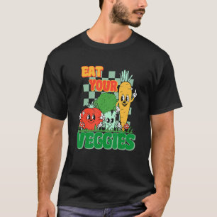 Essen Sie Ihre Veggies Bauer Markt Welt Vegetarier T-Shirt