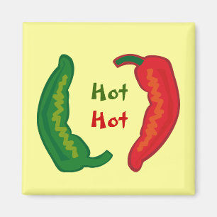 Essen Sie Ihre Veggies Hot Chili Jalapeño Kühlschr Magnet
