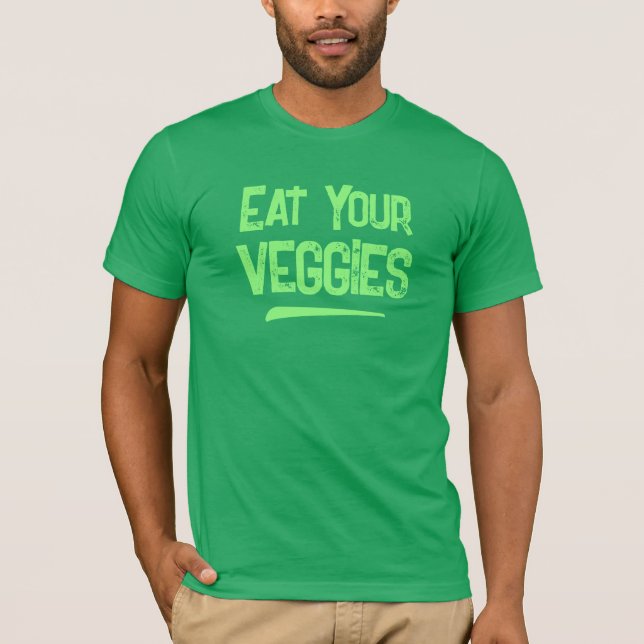 Essen Sie Ihre Veggies Männer T-Shirt (Vorderseite)
