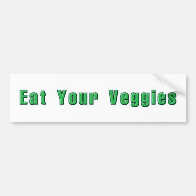 Essen Sie Ihren Veggies-Autoaufkleber Autoaufkleber (Vorne)