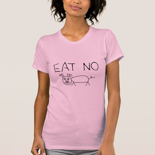Essen Sie kein Schwein T-Shirt (Vorderseite)