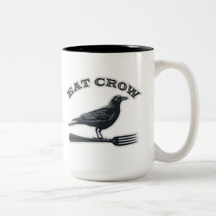Essen Sie Krähen-Tasse Zweifarbige Tasse