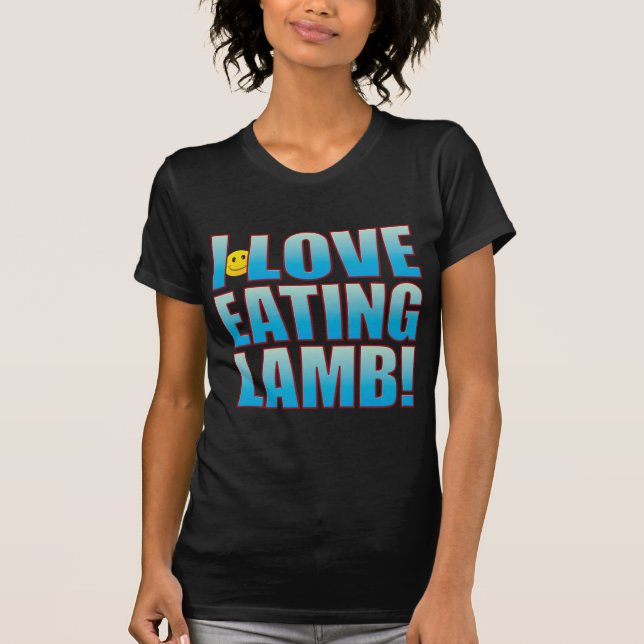 Essen Sie Lamm-Leben B T-Shirt (Vorderseite)