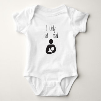 Essen Sie lokales stillendes Baby-T-Shirt Baby Strampler
