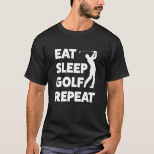 Essen Sie lustigen Golf spielenden T - Shirt des
