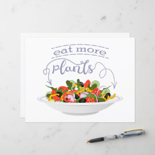 Essen Sie mehr Pflanze Frischsalat Motivation Buch